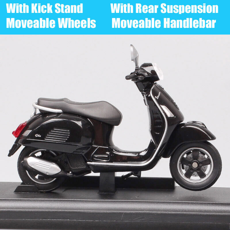 1/18 Welly 2017 Vespa GTS 125cc motorcycle diecast Scooter bike