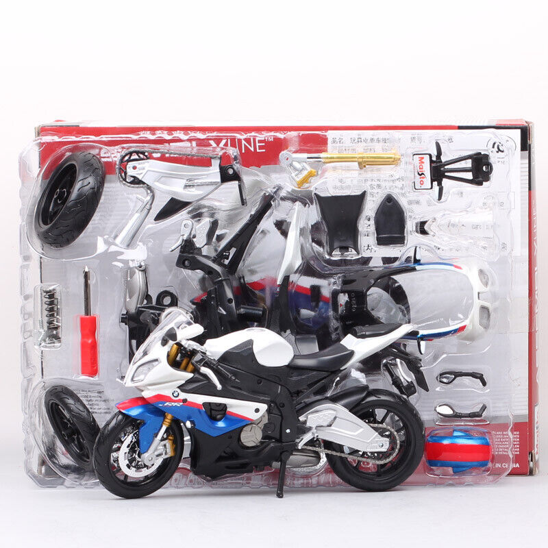 Maisto Assembly line 1/12 scale BMW S1000RR bike Diecast motorcycle model DIY