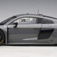 AUTOart 1/18 Audi R8 LMS 2018 Gray Color Resin Peinted Finished Model Car 81801