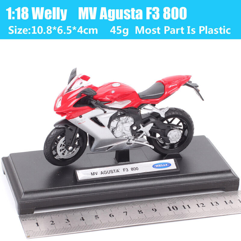 1/18 Welly MV AGUSTA F3 800 Racer bike GP motorcycle Diecast