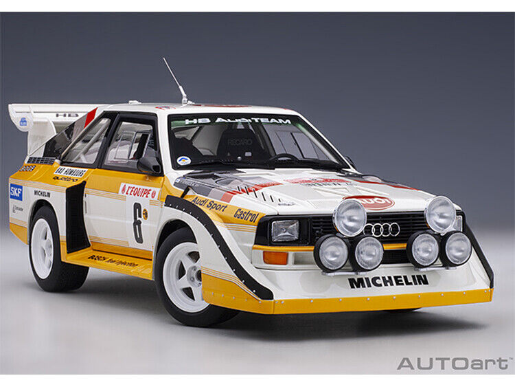 Autoart Audi Quattro S1 Rally Monte Carlo 1986 #6 1:18 model car 88602