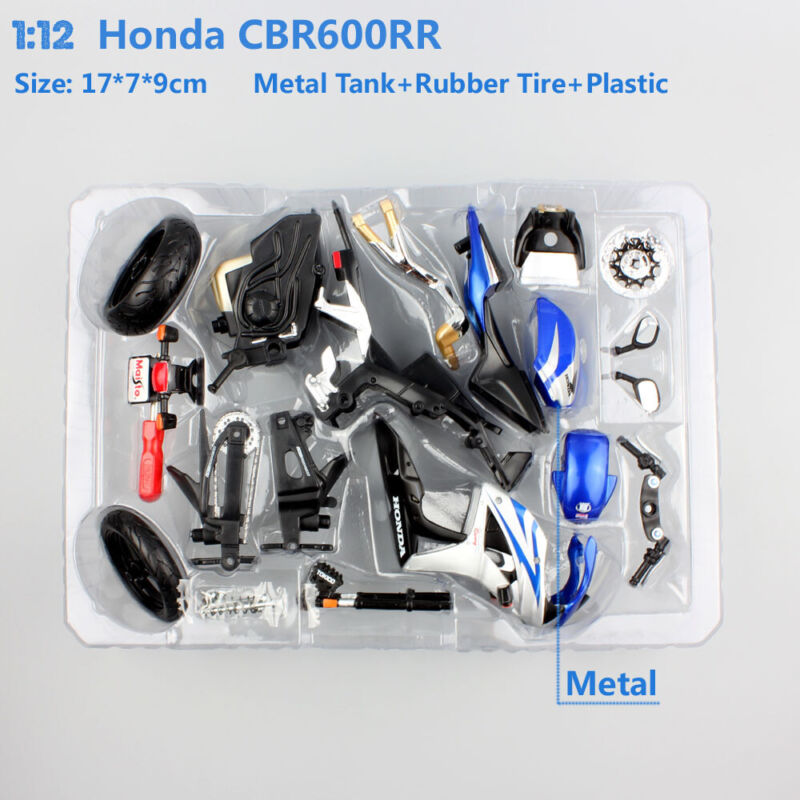 1/12 Maisto Honda CBR600RR DIY Assemble model motorcycle diecast
