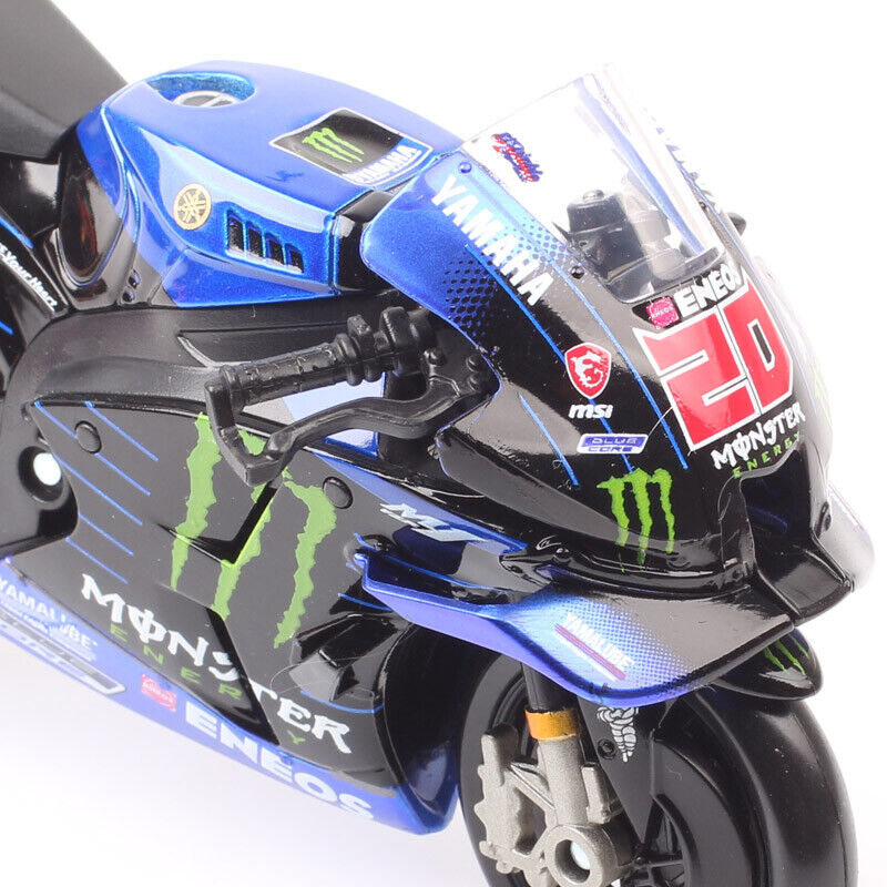 Maisto 1/18 Mini Yamaha YZR-M1 #20 Fabio Quartararo Motorcycle Model MotoGP 2021