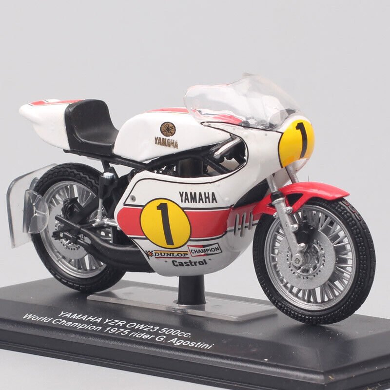 1/22 Yamaha YZR OW23 500cc WC 1975 rider G.Agostini GP bike Toy model motorcycle