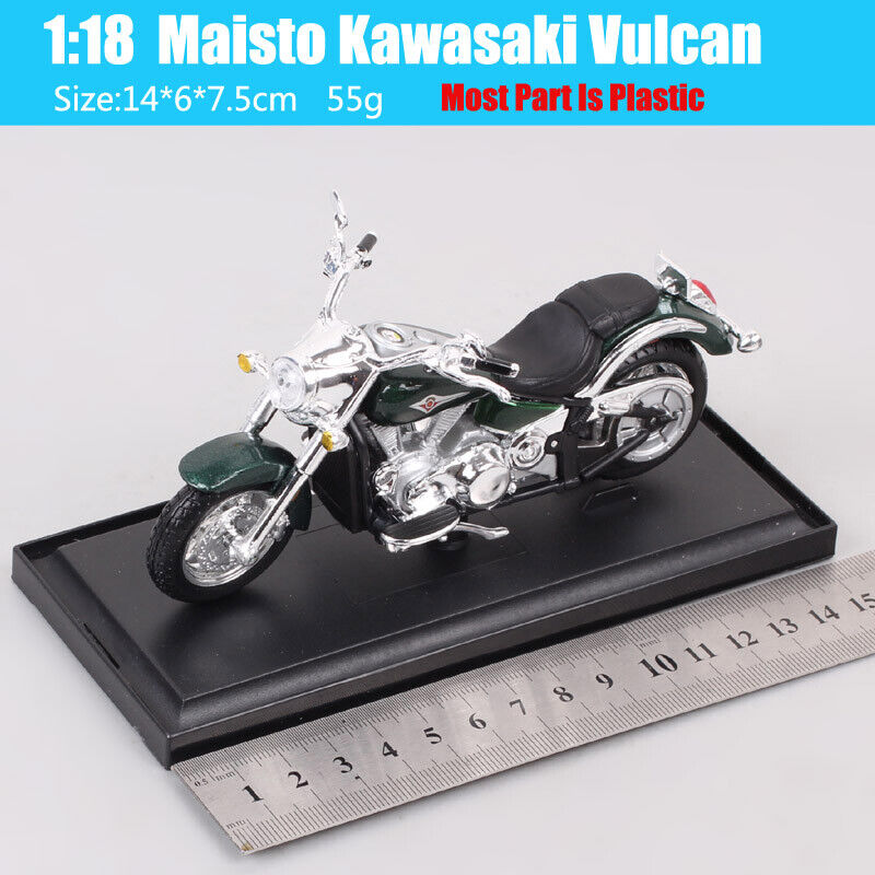 1/18 Maisto Kawasaki Vulcan 2000 Classic Cruiser Bike Diecast Motorcycle Model