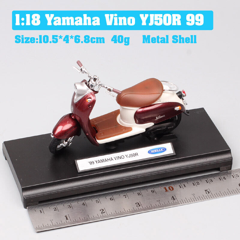 1/18 Welly YAMAHA VINO YJ50R Scooter Moto Road Bike Toy Motorcycle