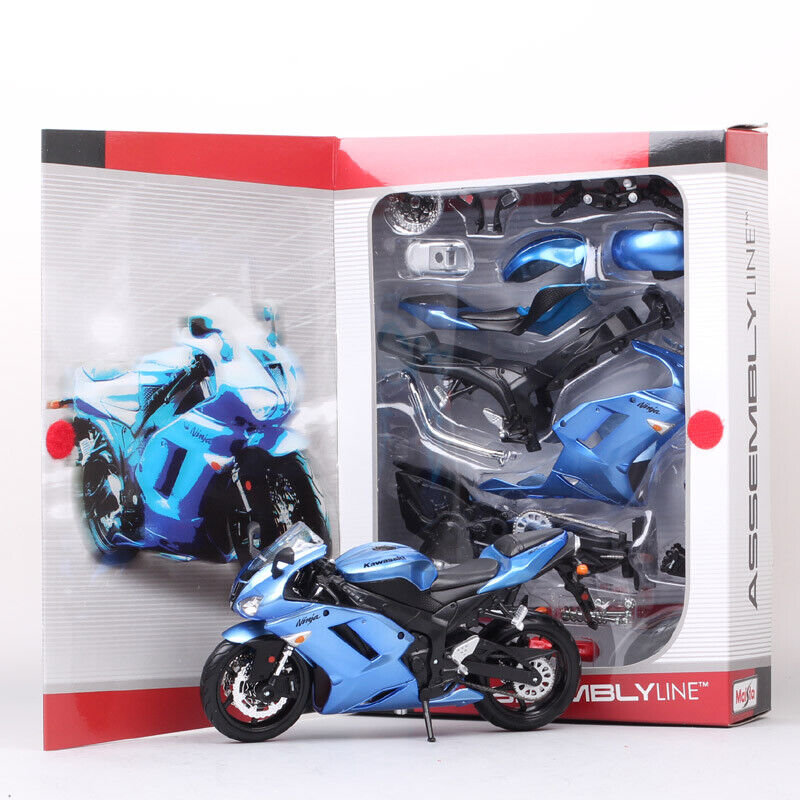 Maisto Assemble Line DIY 1/12 Kawasaki Ninja ZX-6R ZX6R Bike model motorcycle