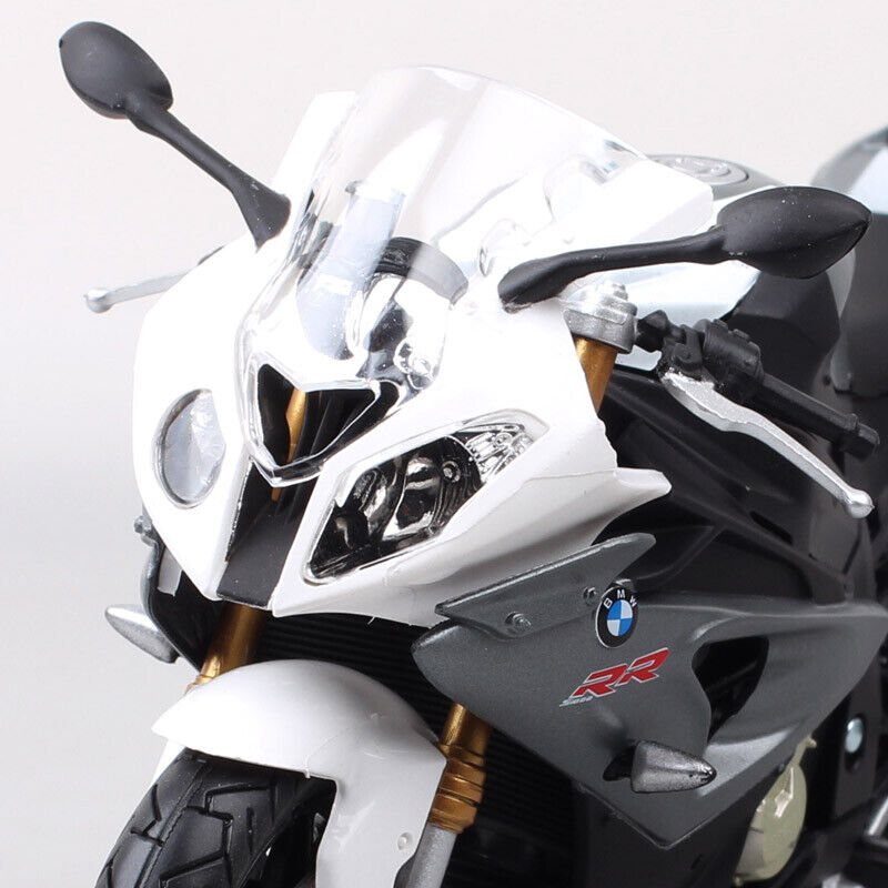 Automaxx 1/12 Scale 2009 BMW S1000RR Plastic Motorcycle Model Bike Gray Joycity