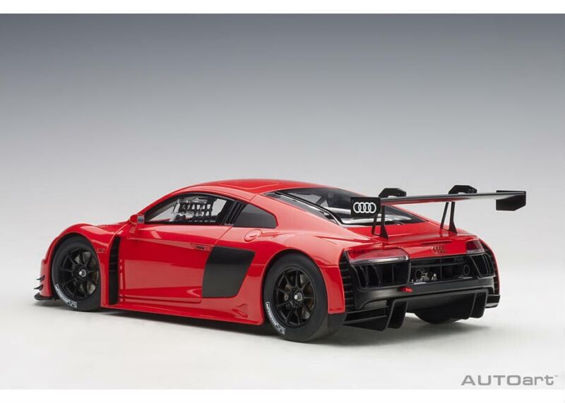 1/18 Audi R8 FIA GT GT3 Plain Color Version Red Model Car By Autoart 81601