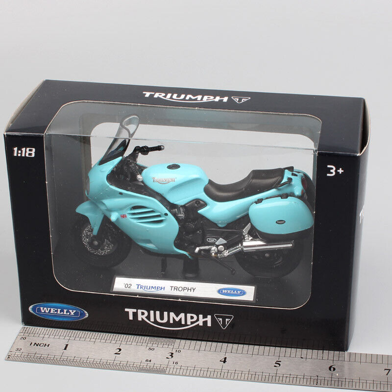 1/18 Welly 2002 Triumph Trophy Touring Motorcycle Model Scale Bike Diecast Toy