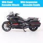 1/12 Welly Big Honda Gold Wing Motorcycle Toy Model Touring Bike Cruiser Matte