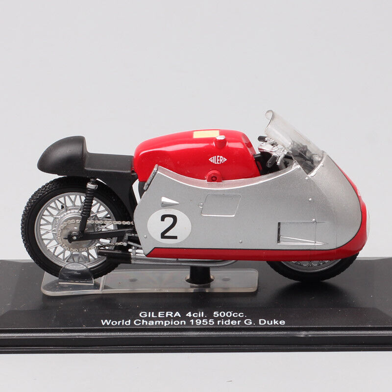 1/22 Gilera 4cil 500cc MOTOGP 1955 NO#2 Geoff Duke motorcycle Diecast