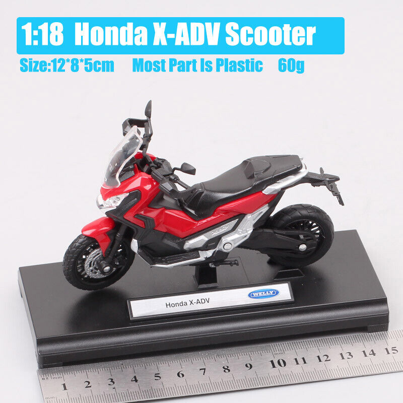 1:18 Scale Welly Honda X-ADV Scooter X ADV Bike Motorcycle Diecast Model Toy