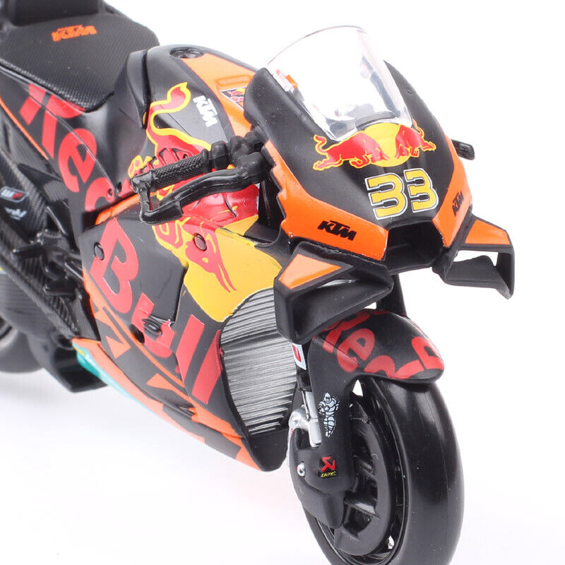 Maisto 1/18 2021 KTM RC16 Redbull Racing #33 rad Binder Motorcycle Model MotoGP