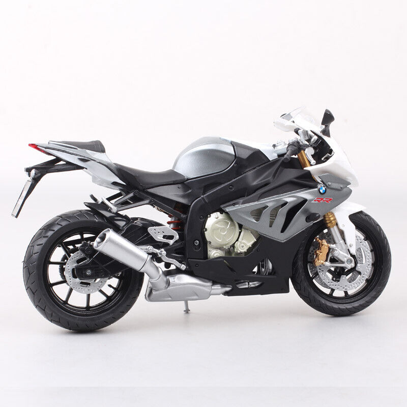 Automaxx 1/12 Scale 2009 BMW S1000RR Plastic Motorcycle Model Bike Gray Joycity