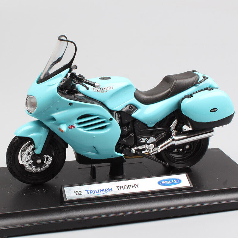 1/18 Welly 2002 Triumph Trophy Touring Motorcycle Model Scale Bike Diecast Toy