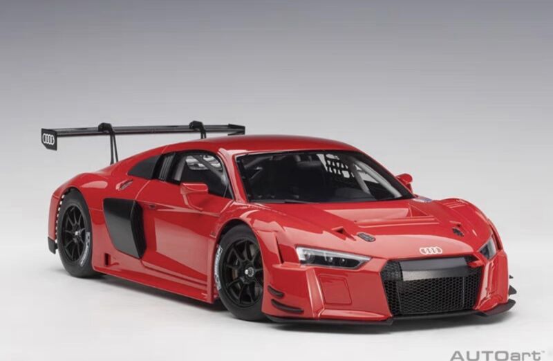 Autoart Audi R8 LMS 1:18 Model Car Plain Color Version Red 81601