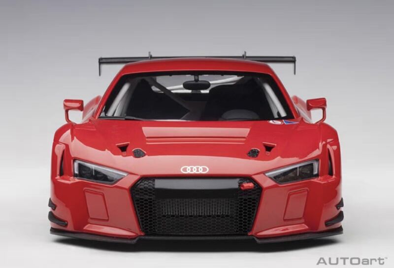 Autoart Audi R8 LMS 1:18 Model Car Plain Color Version Red 81601