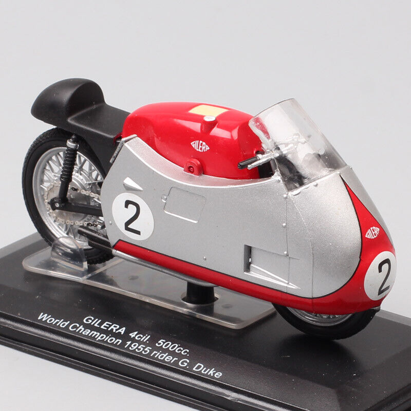 1/22 Gilera 4cil 500cc MOTOGP 1955 NO#2 Geoff Duke motorcycle Diecast