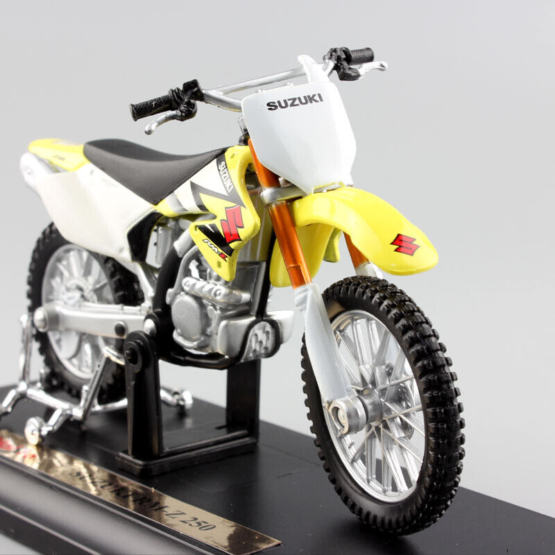 1/18 SUZUKI RM250 RMZ250 model motorcycle Motocross dirt bike toy Diecast