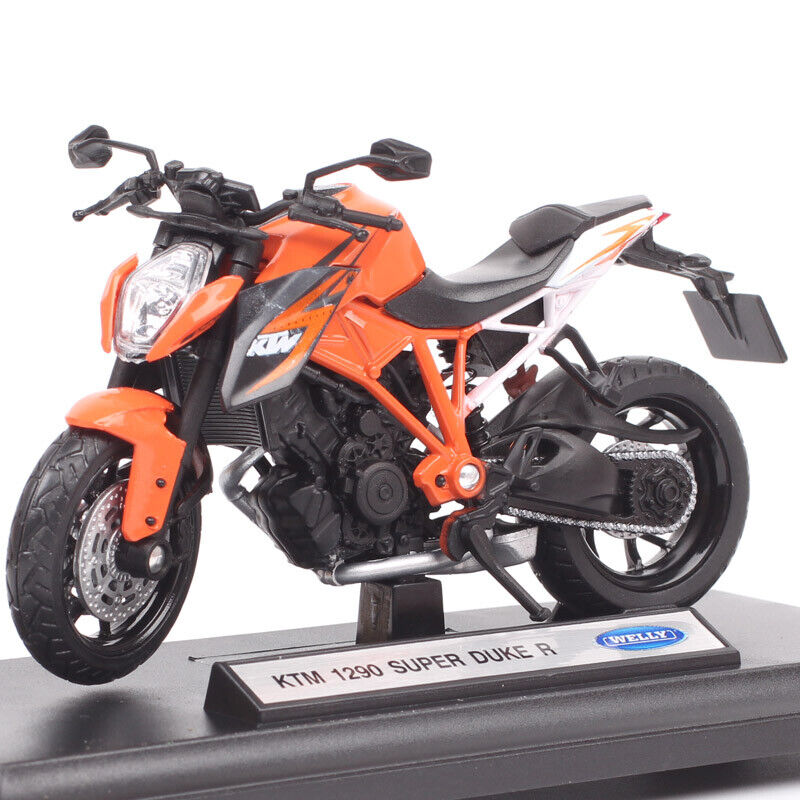 1/18 Welly Small KTM 1290 Super Duke R Bike Model Toy Motorcycle Replicas