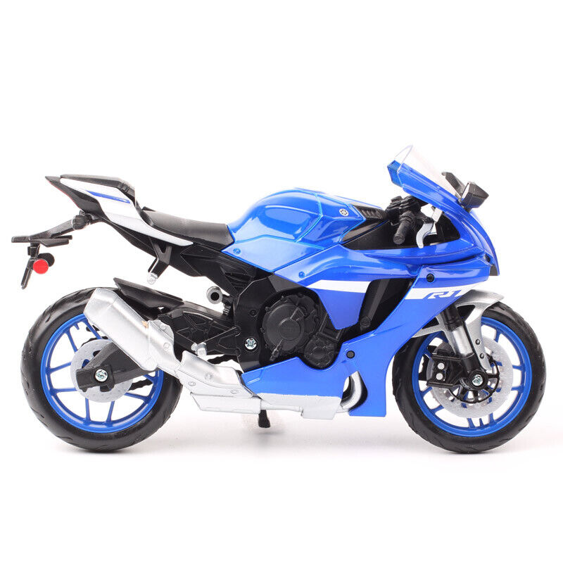 Maisto 1/12 Scale 2021 Yamaha YZF-R1 YZF R1 Diecast Motorcycle Model Bike Blue