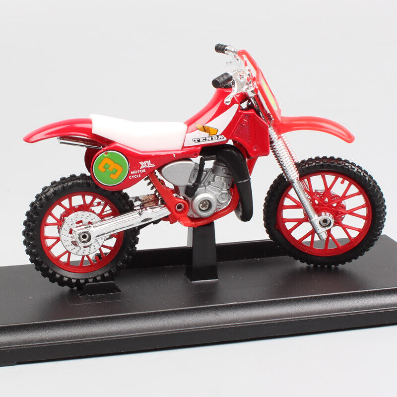 1/18 Welly #3 Honda CR250R Motocross Motorcycle Model Toy Dirt