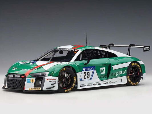 AUTOart 81701 Audi R8 LMS 24Hr Nurburgring 2017 Winner #29 1:18 Model Car Green