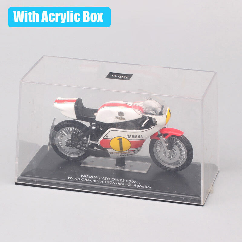 1/22 Yamaha YZR OW23 500cc WC 1975 rider G.Agostini GP bike Toy model motorcycle