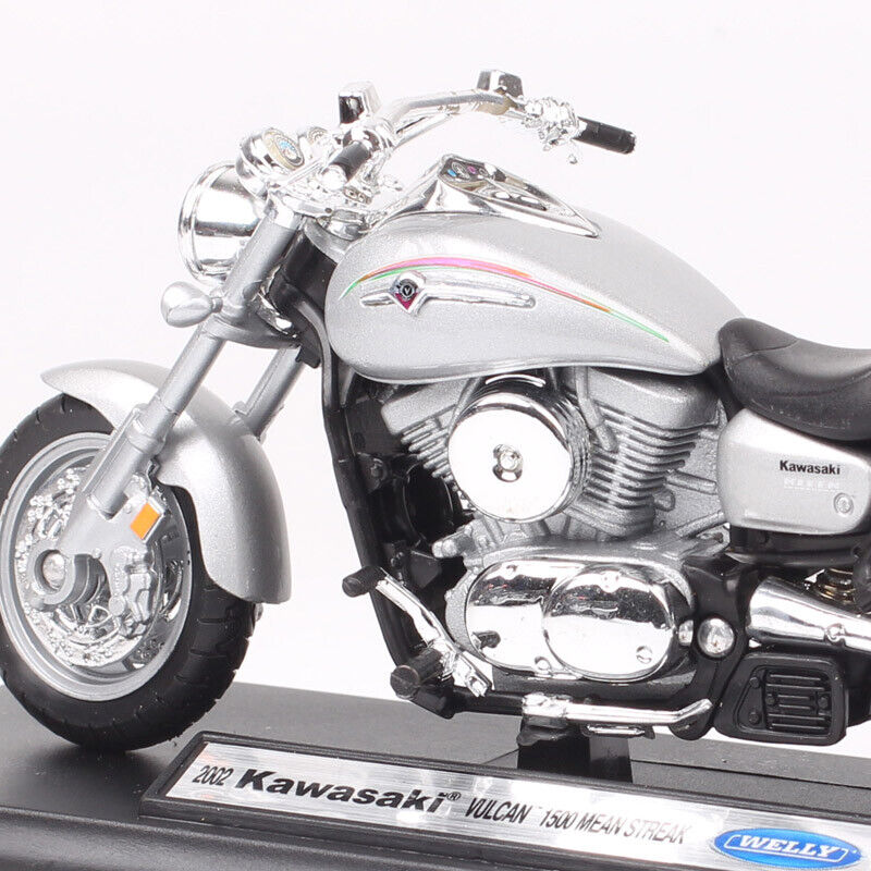 1/18 Welly 2002 Kawasaki Vulcan 1500 MEAN STREAK Motorcycle Model Toy Bike