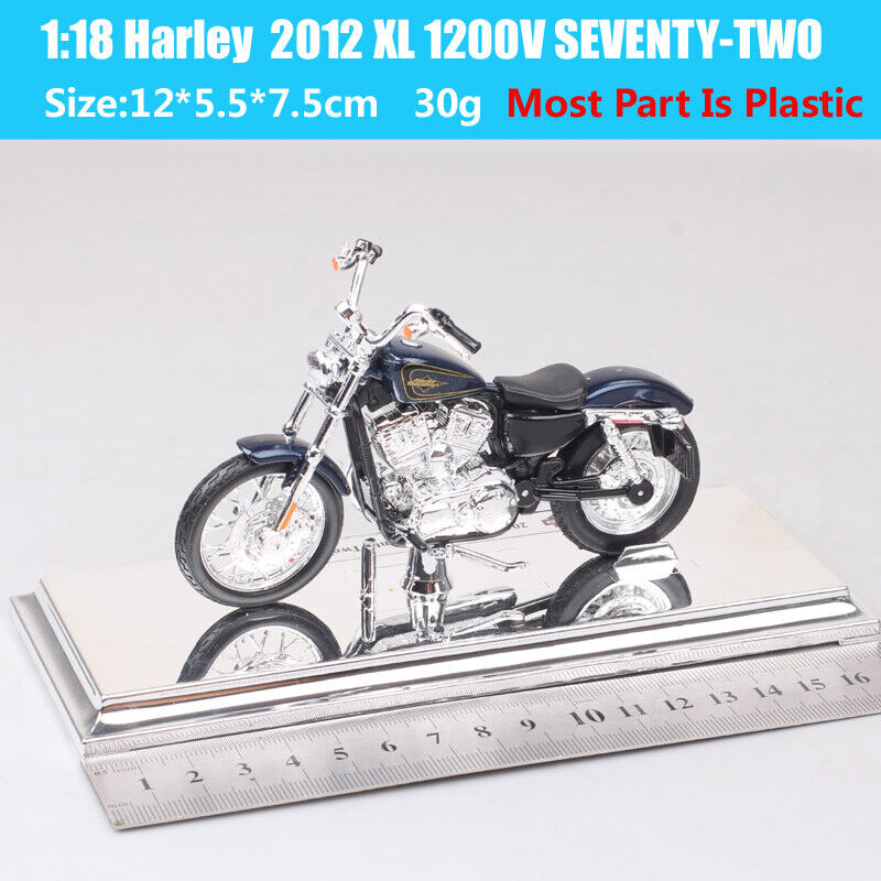 1/18 Maisto 2012 Harley XL 1200V SEVENTY-TWO 72 bike Sportster Motorcycle Toys