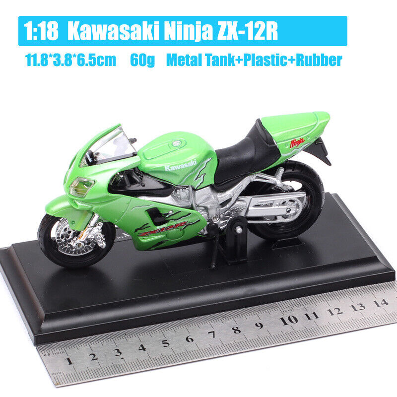 1/18 Maisto bike Kawasaki Ninja ZX-12R ZX12R motorcycle Diecast