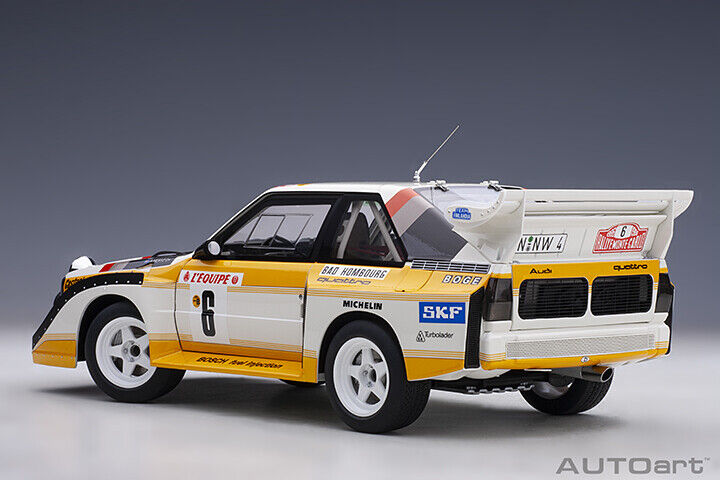 Autoart Audi Quattro S1 Rally Monte Carlo 1986 #6 1:18 model car 88602