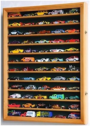 Hot Wheels Matchbox 1/64 Scale Diecast Display Case Cabinet Wall Rack w/UV Protection