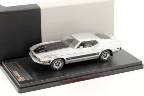 Ford Mustang Mach I built 1973 silver / black 1:43 by Premium X