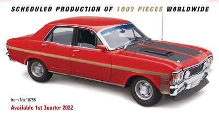 1/18 Classic Carlectables Ford Falcon XW GT-HO Phase 11 Track Red 18756