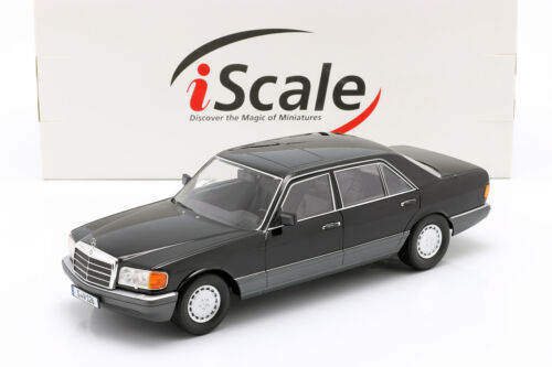 Mercedes-Benz 560 SEL S-Class (W126) built 1985 black / gray 1:18 iScale