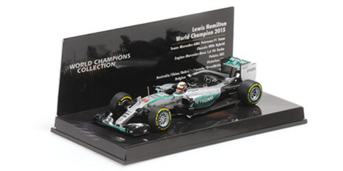 Minichamps 1:43 MERCEDES AMG W06 LEWIS HAMILTON WORLD CHAMPION 2015