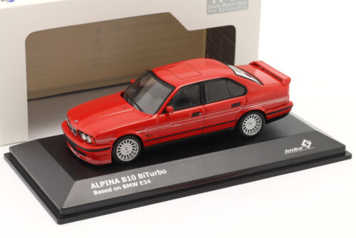 BMW Alpina B10 BiTurbo (E34) built in 1994 brilliant red 1/43 solido