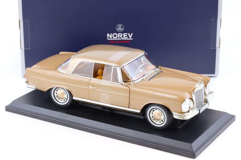 MERCEDES-BENZ 250 SE Coupé 1969 Gold metallic - 1/18 - NOREV