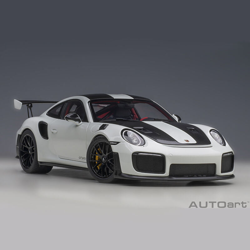 1:18 Porsche 911 GT2 RS 9912 Weissach Package by AUTOart in White 78171