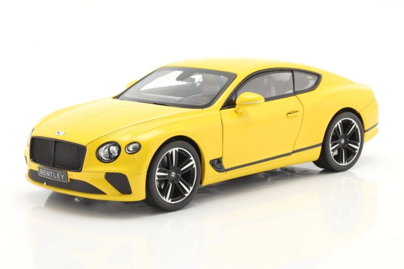 BENTLEY CONTINENTAL GT 2018 Monaco Yellow - 1/18 - NOREV