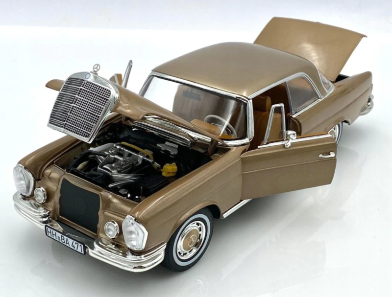 Norev 1/18 Mercedes 250 SE Coupe W108 (1969) Gold Metallic 183759