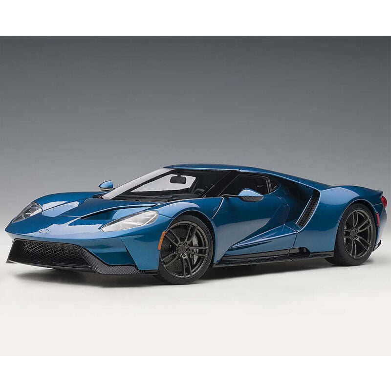 1/18 AUTOart 2017 Ford GT Liquid Blue 72942 Scale: 1:18 Model: 2017 Ford GT Model size: 9.5" Color: Liquid Blue Opening: Hood, Doors, Back engine cover Manufactured by: Autoart $339.99 ModelCarsHub