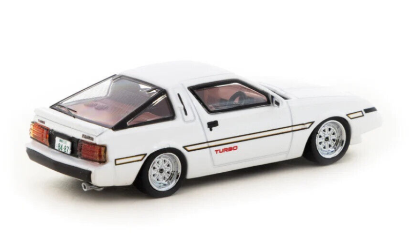 Tarmac Works ROAD64 White Metallic Mitsubishi Starion 1:64 Scale Diecast Car