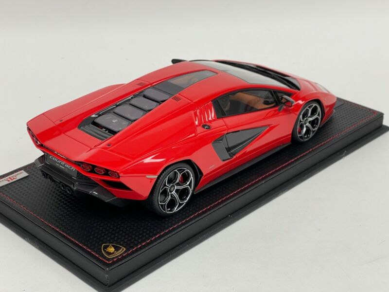 1/18 MR Collection Lamborghini Countach LPI 800-4 Rosso " Red " Leather Base $878.95 ModelCarsHub