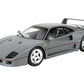 FERRARI F40 SULTAN OF BRUNEI GUN METAL GRAY & DISPLAY CASE LTD 1/18 BBR P18167