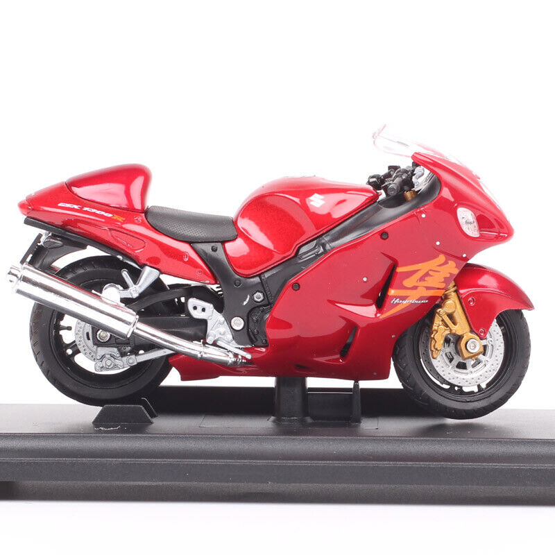 1:18 Scale Welly Suzuki Hayabusa GSX1300R Motorcycle Busa Diecast Toy Bike Model