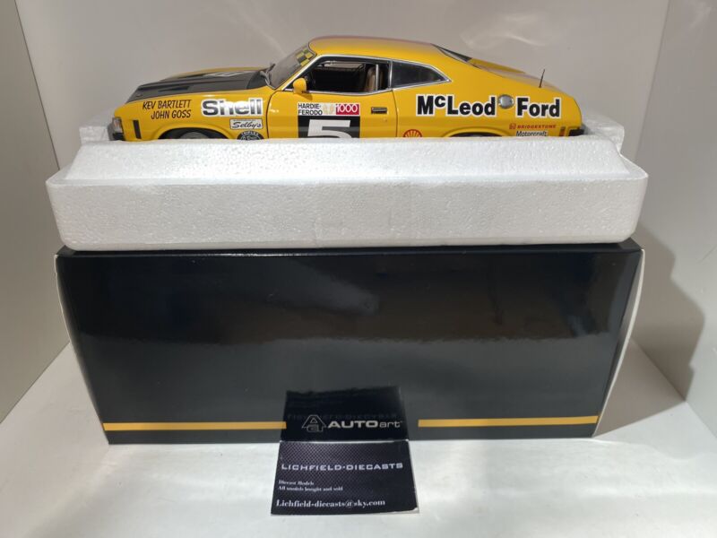 AUTOART 1:18 FORD FALCON XA RACE CAR 1973 GOSS/BARTLETT #5 87314 SHELL VERY RARE