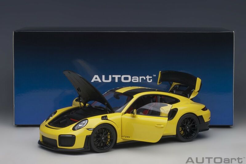 AUTOART 78172 1:18 PORSCHE 911 (991.2) GT2 RS WEISSACH PACKAGE (YELLOW) SUPERCAR